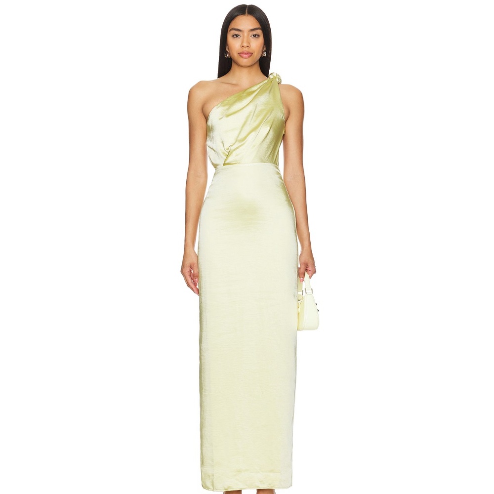 Lovers + Friends Bella Gown in Baby Yellow